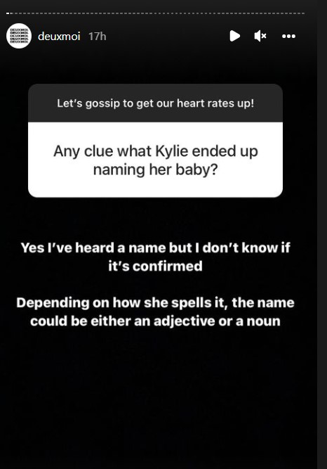 Kylie Jenner Finally Decided The Name Of Her Second Baby 