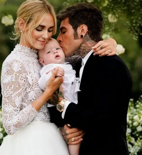 Chiara-Ferragni-on-wedding-with-husband-and-son