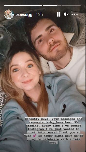 Zoe-Sugg-thanks-people-who-congratulated-them
